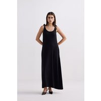 Tie-Detail Maxi Dress in Black | Color: Black | Size: L | Reistor (US)