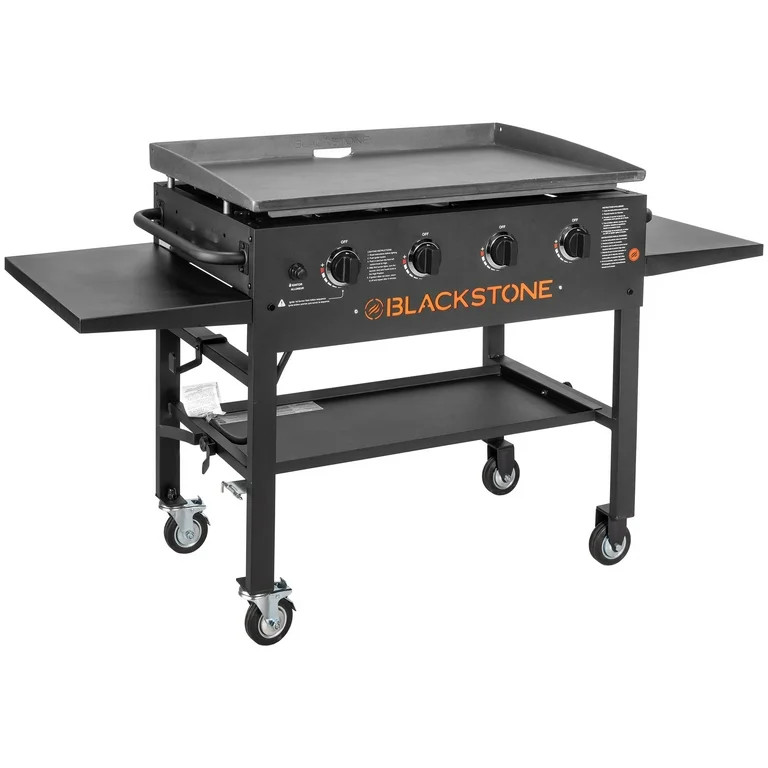Blackstone 4-Burner 36" Griddle Cooking Station with Side Shelves | Walmart (US)