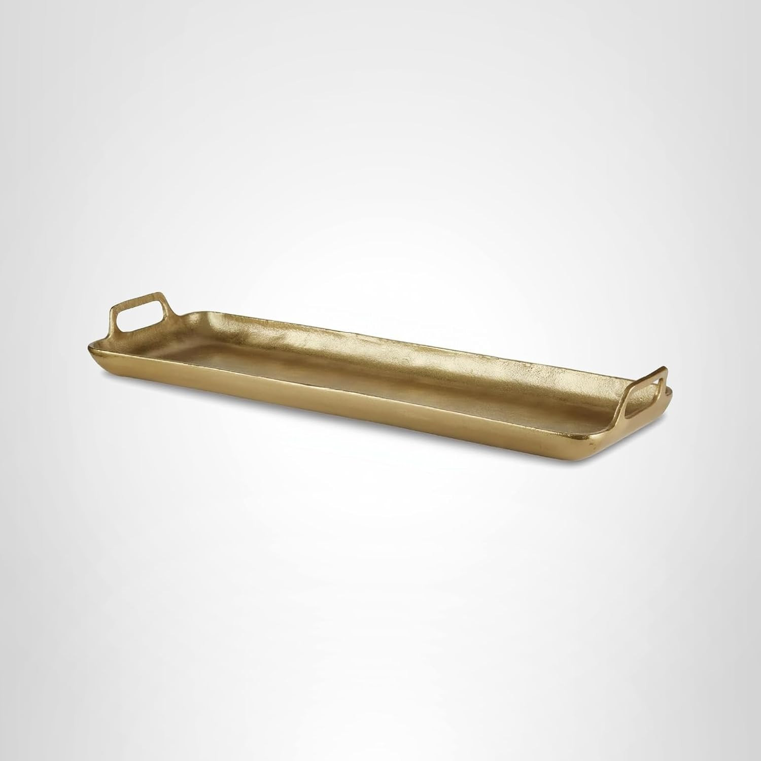 Signature Design by Ashley Posy Decorative Metal Serving Tray, Gold Finish | Amazon (US)