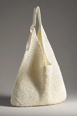 The Love Knot Slouchy Bag: Raffia Buckle Edition | Anthropologie (US)