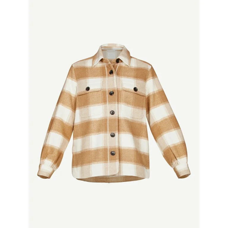 Free Assembly Women's Shirt Jacket | Walmart (US)