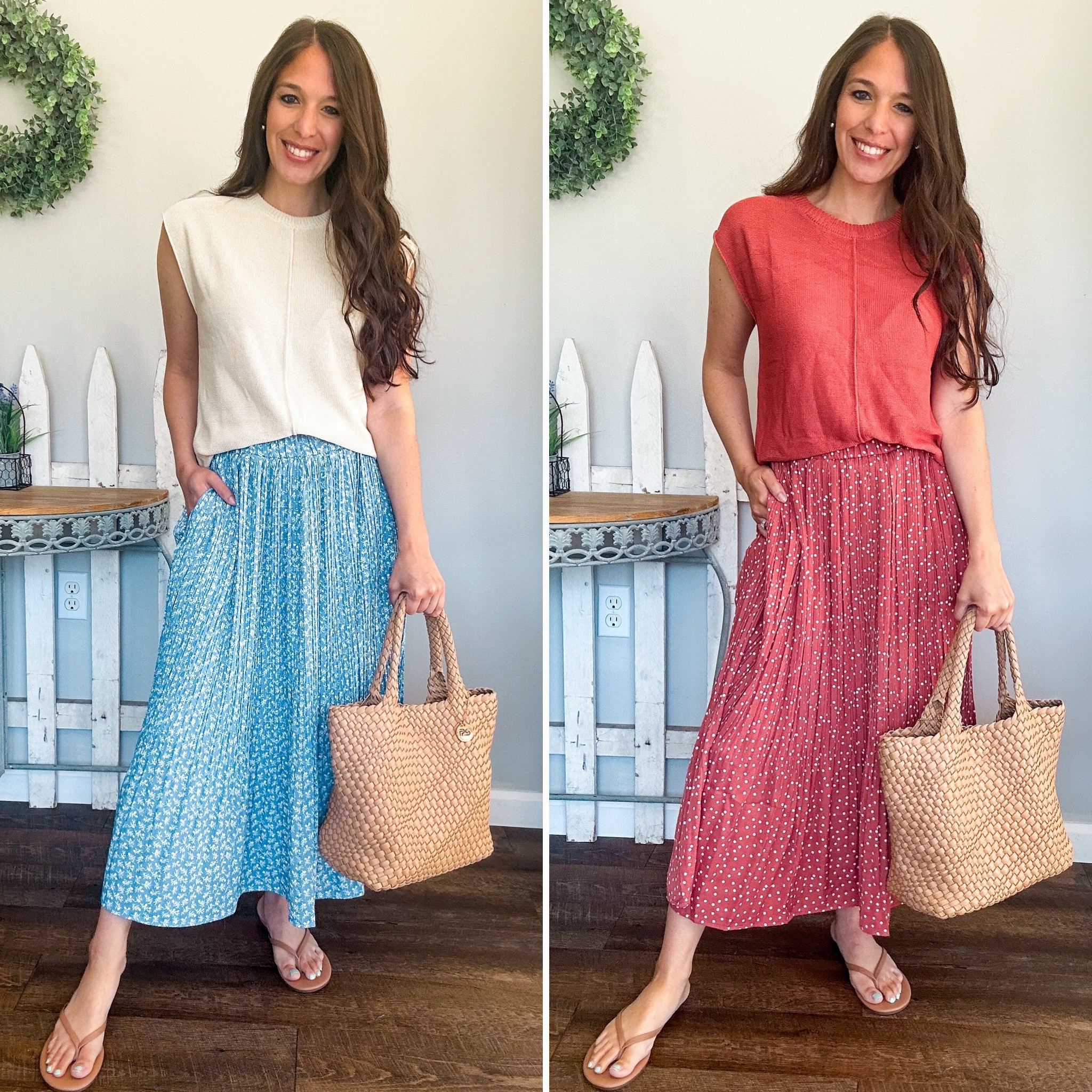 Amazon flowy skirts for summer! Wearing size small! 
Top is 10% off , wearing small 

#LTKStyleTip #LTKSaleAlert #LTKFindsUnder50