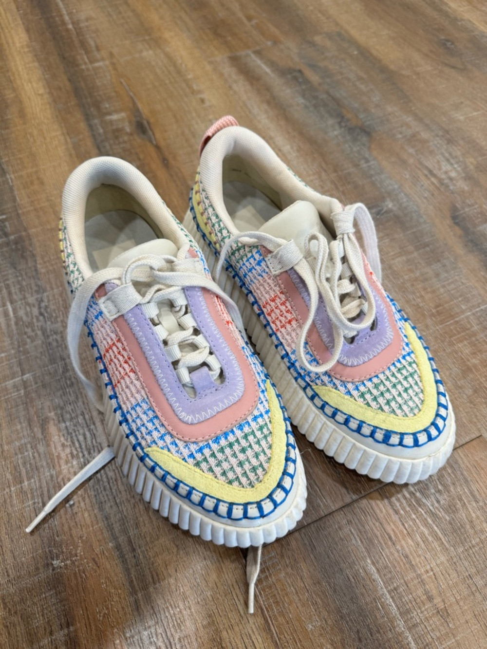 Dolce Vita Dolen Sneaker / Pastel Multicolor Tweed Platform Sneakers | Poshmark