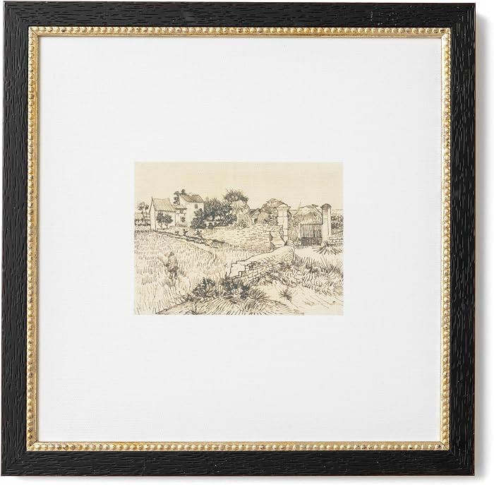 Petal Lane Small Vintage Framed Wall Art - Tuscan Village Canvas 11x11 | Amazon (US)