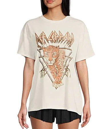 GB Def Leopard Graphic T-Shirt - L | Dillard's