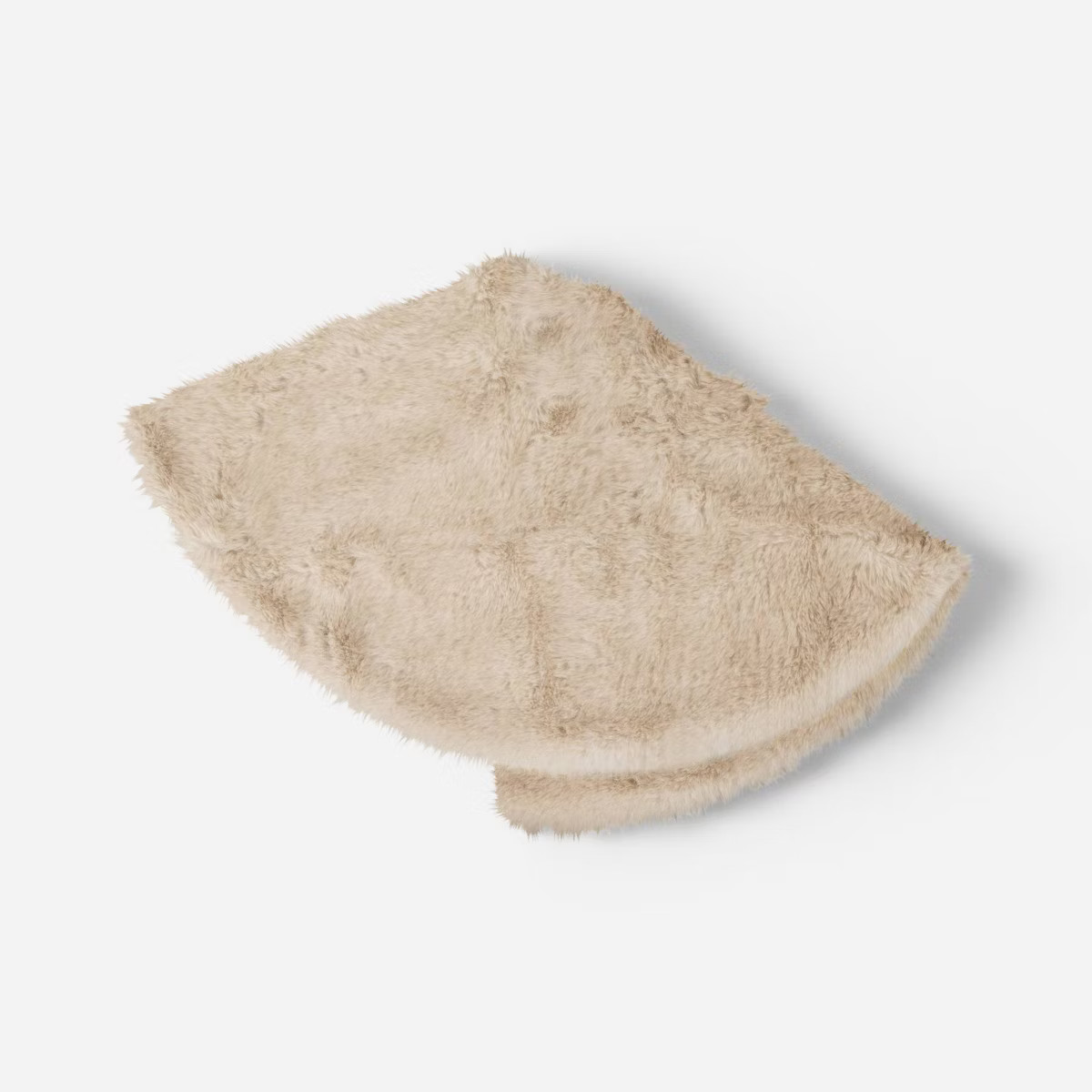 Faux Fur Christmas Tree Skirt Ivory - Threshold™ | Target