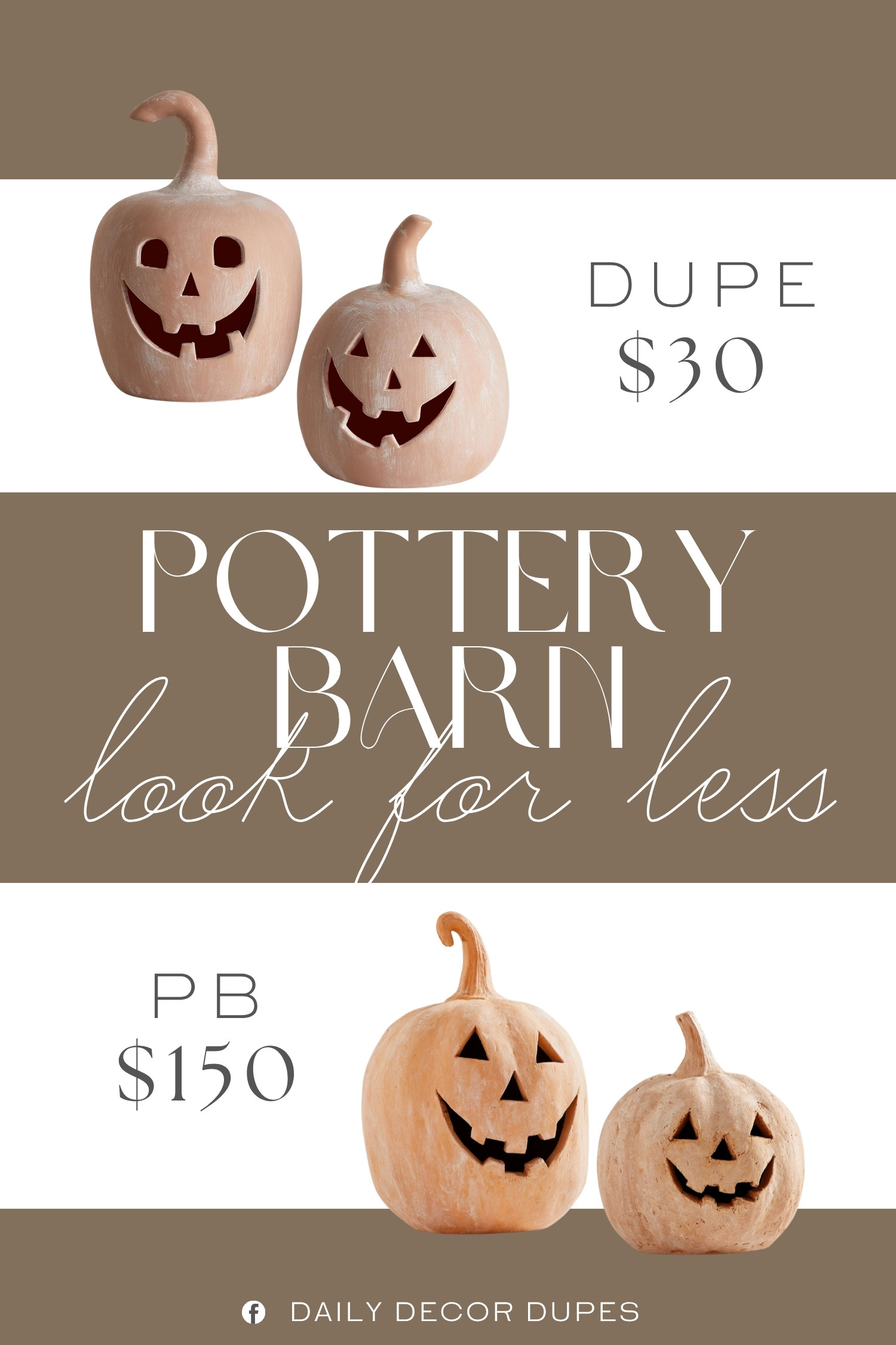The Pottery Barn Handmade Terracotta Jack O'Lantern adds an earthy, artisanal touch with its warm terracotta finish, carved pumpkin details, and timeless Halloween-inspired shape. It looks beautiful on a mantel, console table, dining room centerpiece, entryway, or open shelf, especially when layered with woven baskets, wood accents, dried stems, and neutral autumn decor. This seasonal accent brings cozy fall character into the home while fitting seamlessly with farmhouse, rustic, traditional, and organic-inspired decorating styles. 🎃🤎🏡

Home more affordable option find similar look for less budget friendly affordable cheap cheaper beautiful pretty. Clearance sale coupon code discount code promo code luxury Inspo inspiration inspired by idea ideas Love like these? I share multiple every day in my FB group.
#PotteryBarnInspired #TerracottaPumpkin #JackOLanternDecor #FallDecor #AutumnDecor #HalloweenHomeDecor #PumpkinDecor #SeasonalHomeDecor 

 #LTKHome