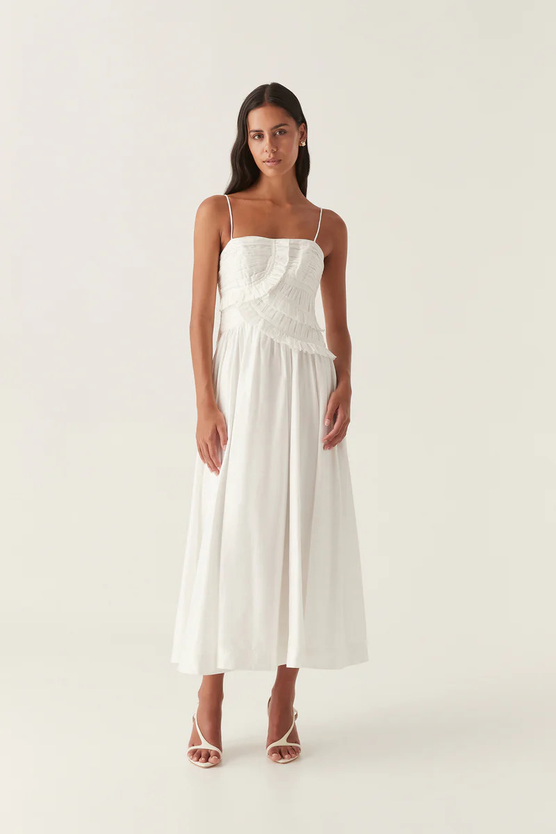 Synergy Frill Midi Dress | aje. (US, UK, Europe, ROW)