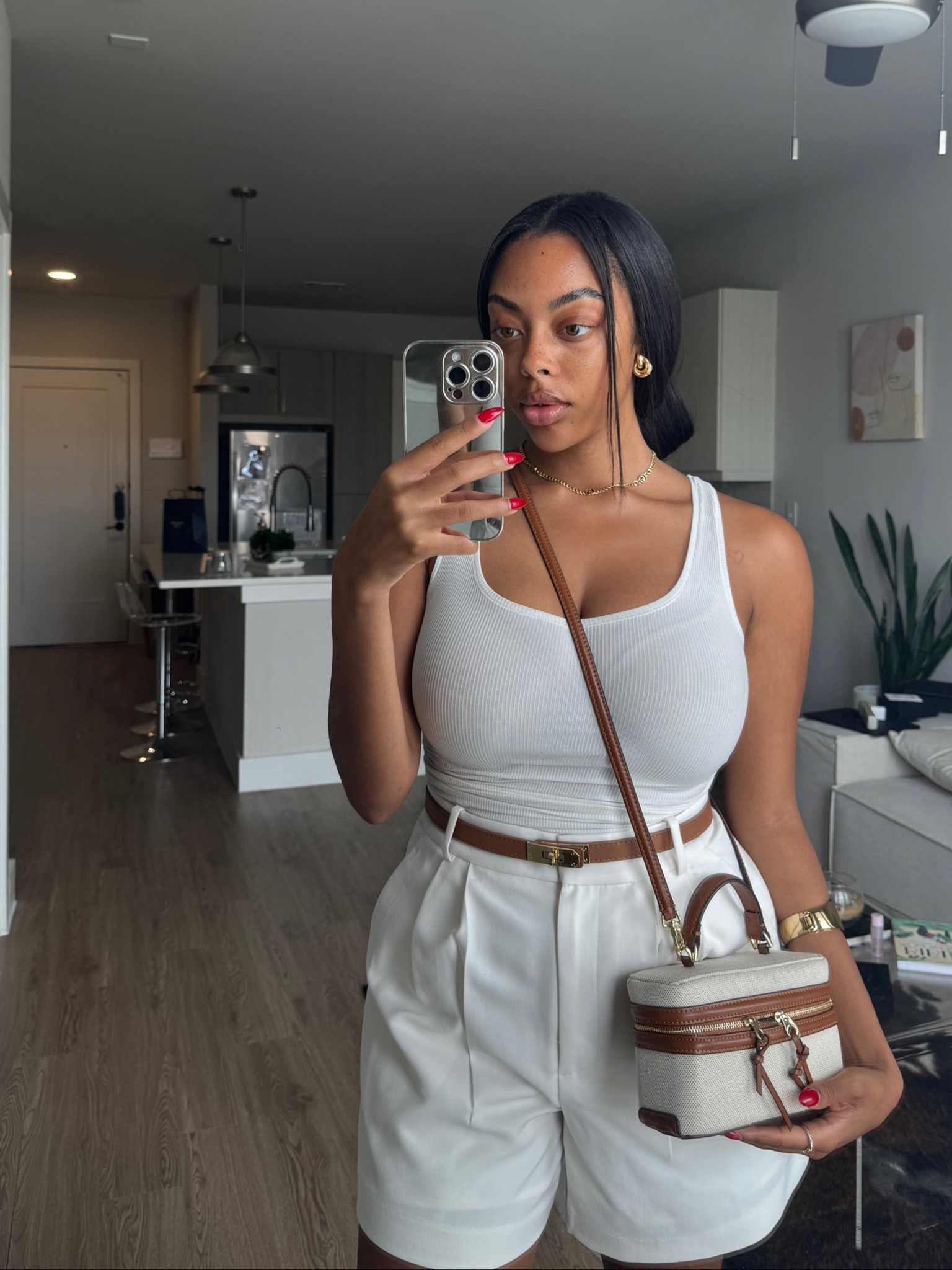 I’ve just been so in love with the all white look lately! And these tailored shorts are such a vibe! Bag is from Zara 🫶🏾 

#LTKU #LTKstyletip #LTKSeasonal