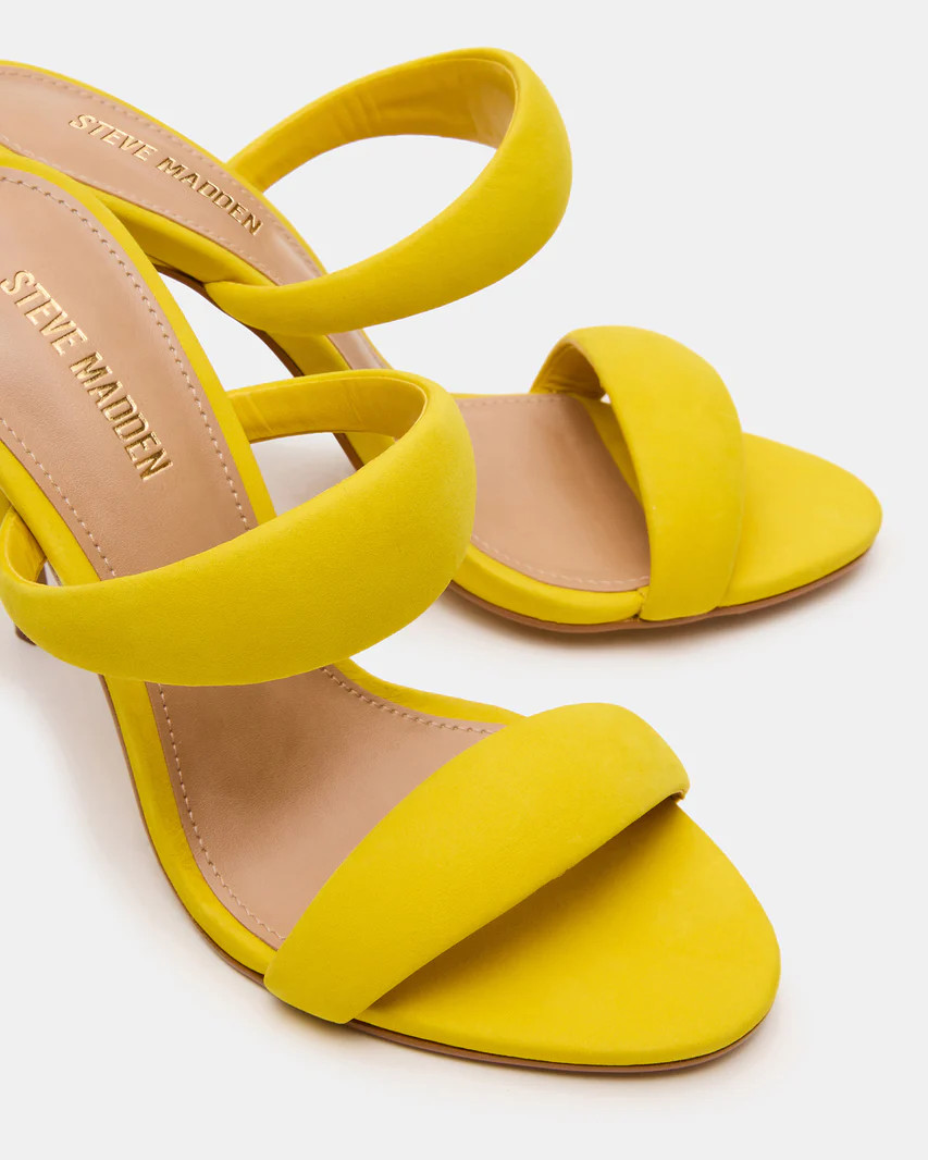SATURN Yellow Stiletto Mule Women's Heel | Steve Madden (US)