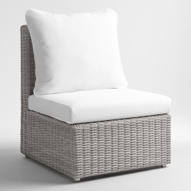 Gray All Weather Veracruz Outdoor Sectional Armless Chair
							var ensTmplname="Gray All Weathe... | World Market