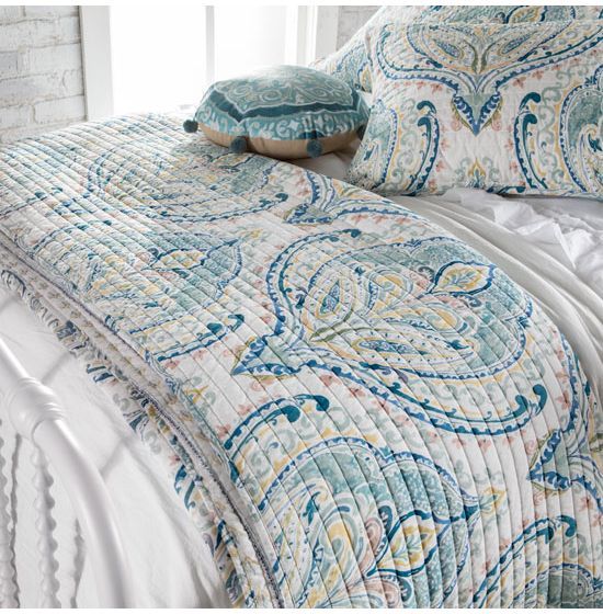 Country Grace Sweet Paisley Blue Quilt Set Collection | Rod's Western Palace/ Country Grace