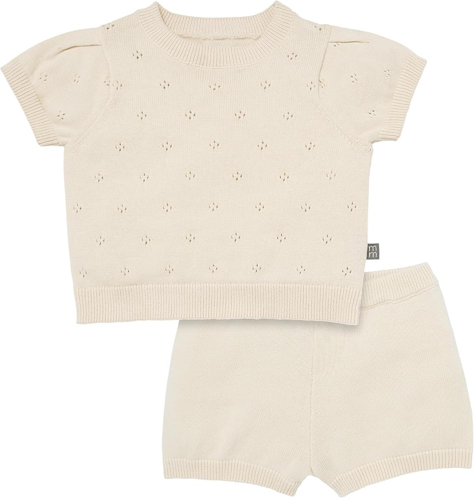 Modern Moments by Gerber Baby Girls' 2-piece Sweater Knit Set (Top & Shorts) | Amazon (US)