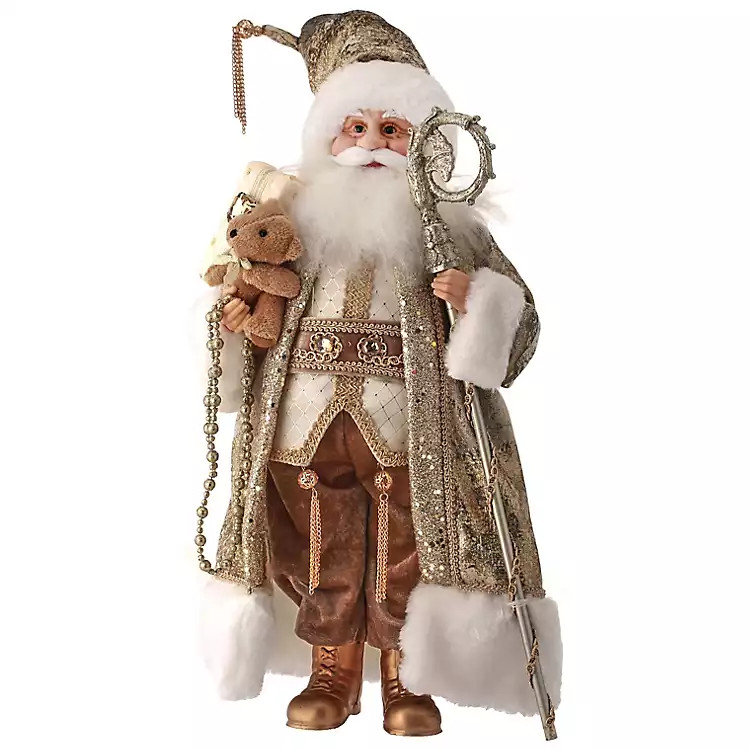 New!Ivory and Gold Santa Claus | Kirkland's Home