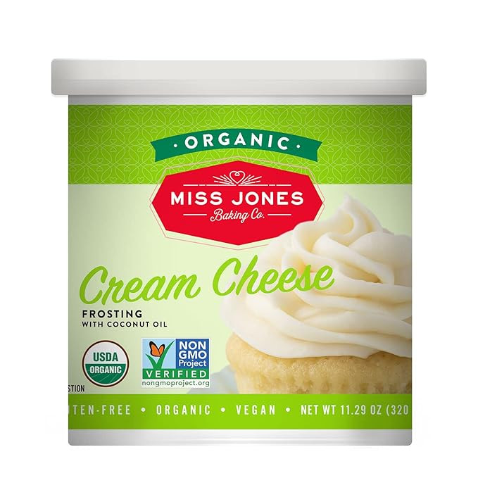 Miss Jones Baking Organic Buttercream Frosting, Perfect for Icing and Decorating, Vegan-Friendly:... | Amazon (US)