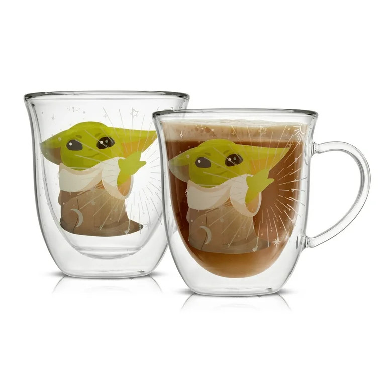Star Wars The Mandalorian Mystic Double Wall Glass Mugs - 13.5 oz - Set of 2 - Walmart.com | Walmart (US)