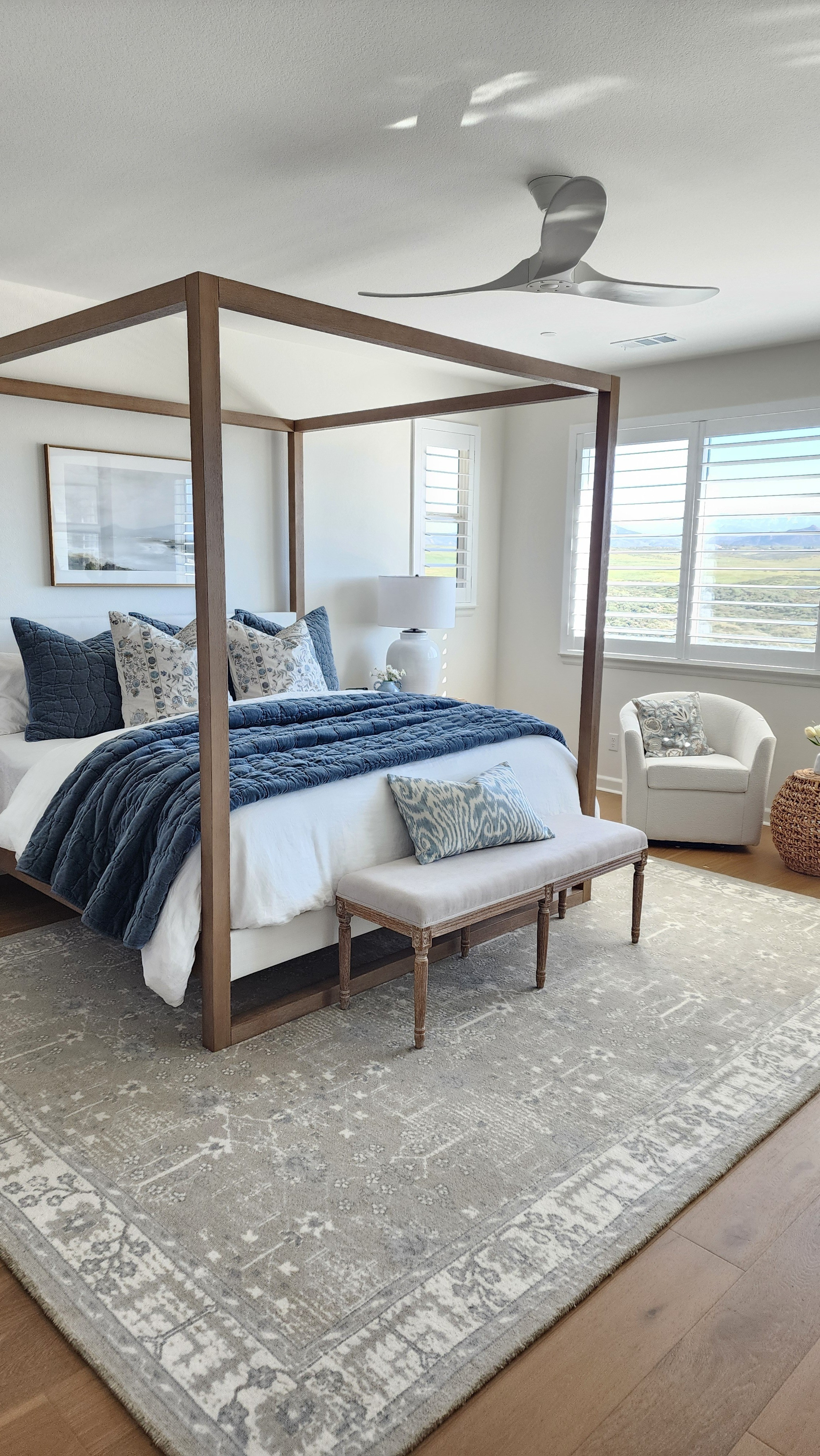 Coastal Bedroom style, coastal interior, Pottery Barn Style

#LTKHome