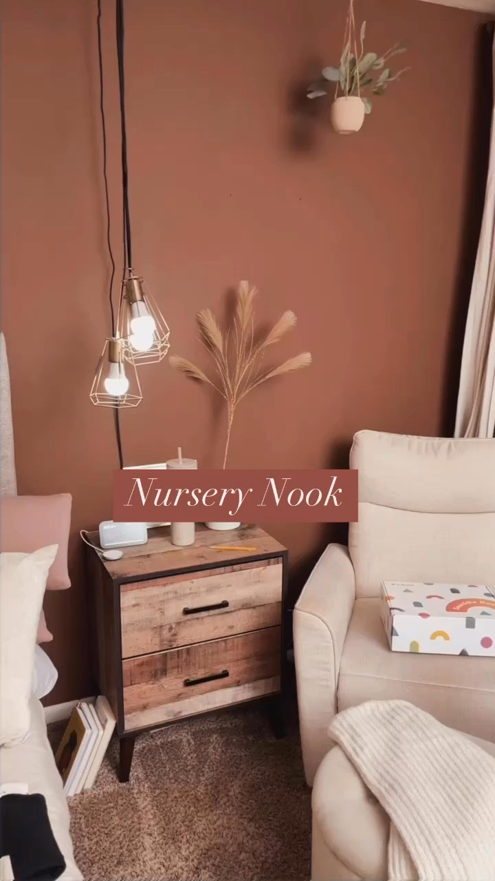 just a family of 4 in a 2 BR townhome, trying to make it work 😅 baby girl will be in our room so here’s where we are so far with her nook! #decoratesmallspace 

#LTKBump #LTKBaby #LTKHome