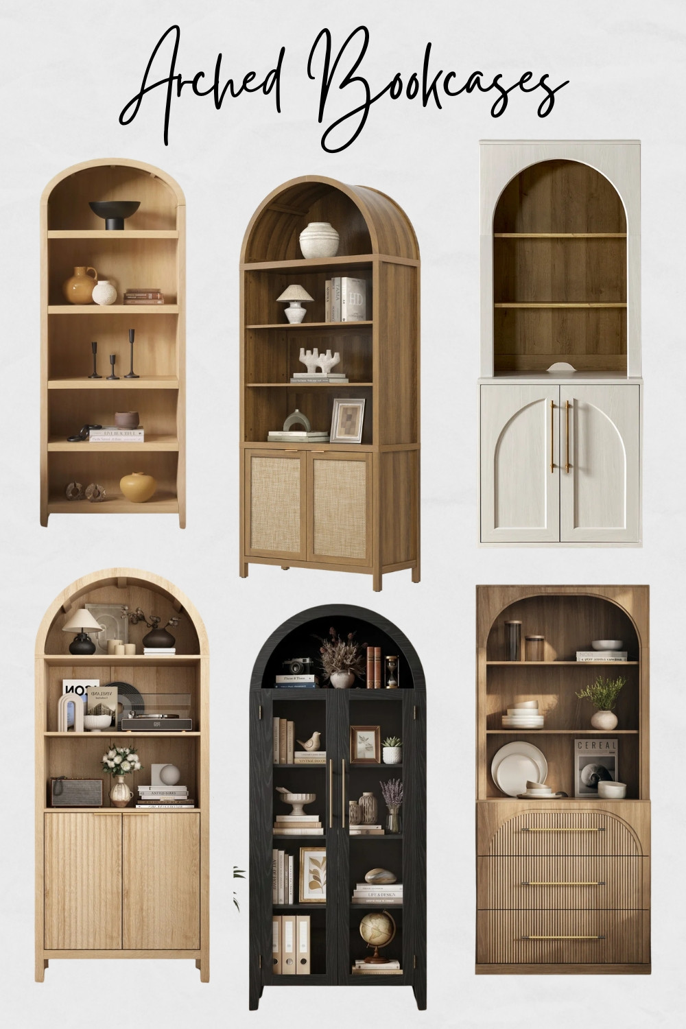 Arched Bookcases, Solid Wood Bookcases, Living Room Bookcases, Home Office Bookcases, Bookcases for Transitional Home, Modern Bookcases

#bookcases #livingroomfurniture #homeofficefurniture #archedbookcases 

 #LTKHome #LTKSaleAlert