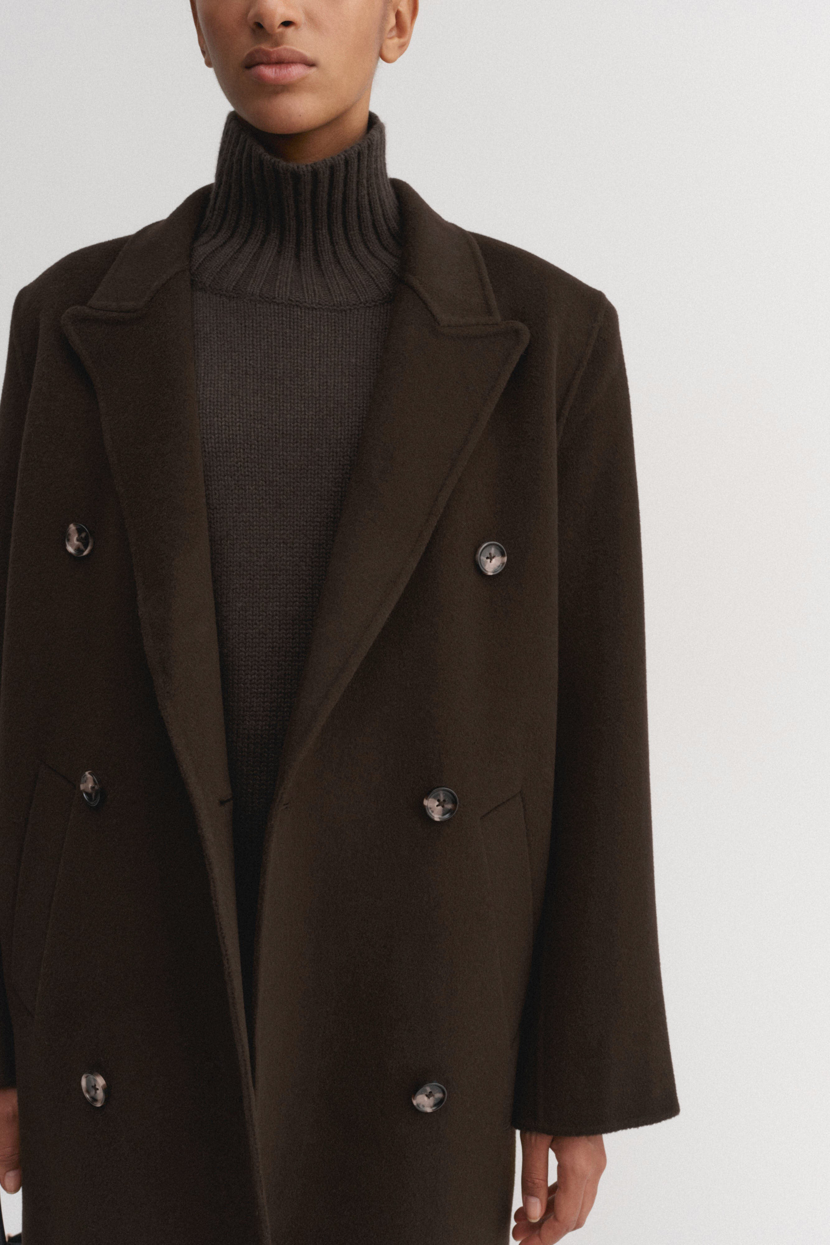 Deja Doublé Coat, chocolate | Almada Label