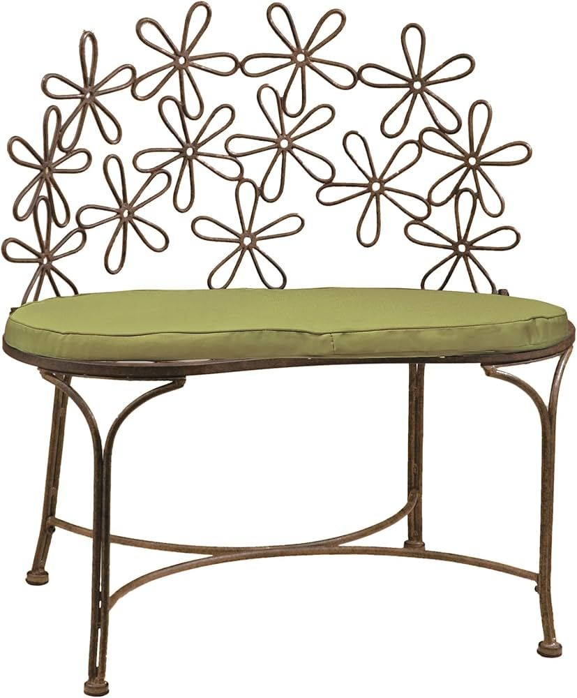 Deep Park Daisy Bench, Natural Patina Powdercoat | Amazon (US)