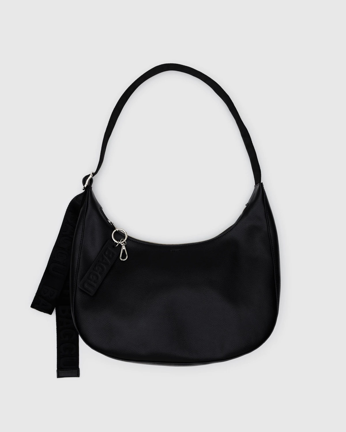 Medium Recycled Leather Crescent Bag | BAGGU