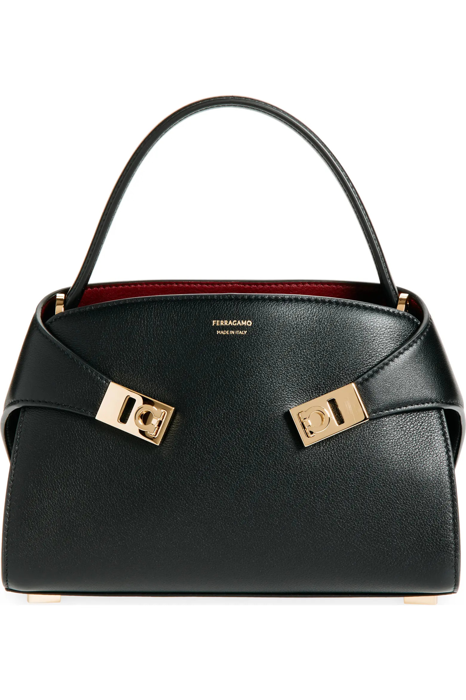 FERRAGAMO Extra Small Hug Leather Top Handle Bag (Women) | Nordstrom | Nordstrom