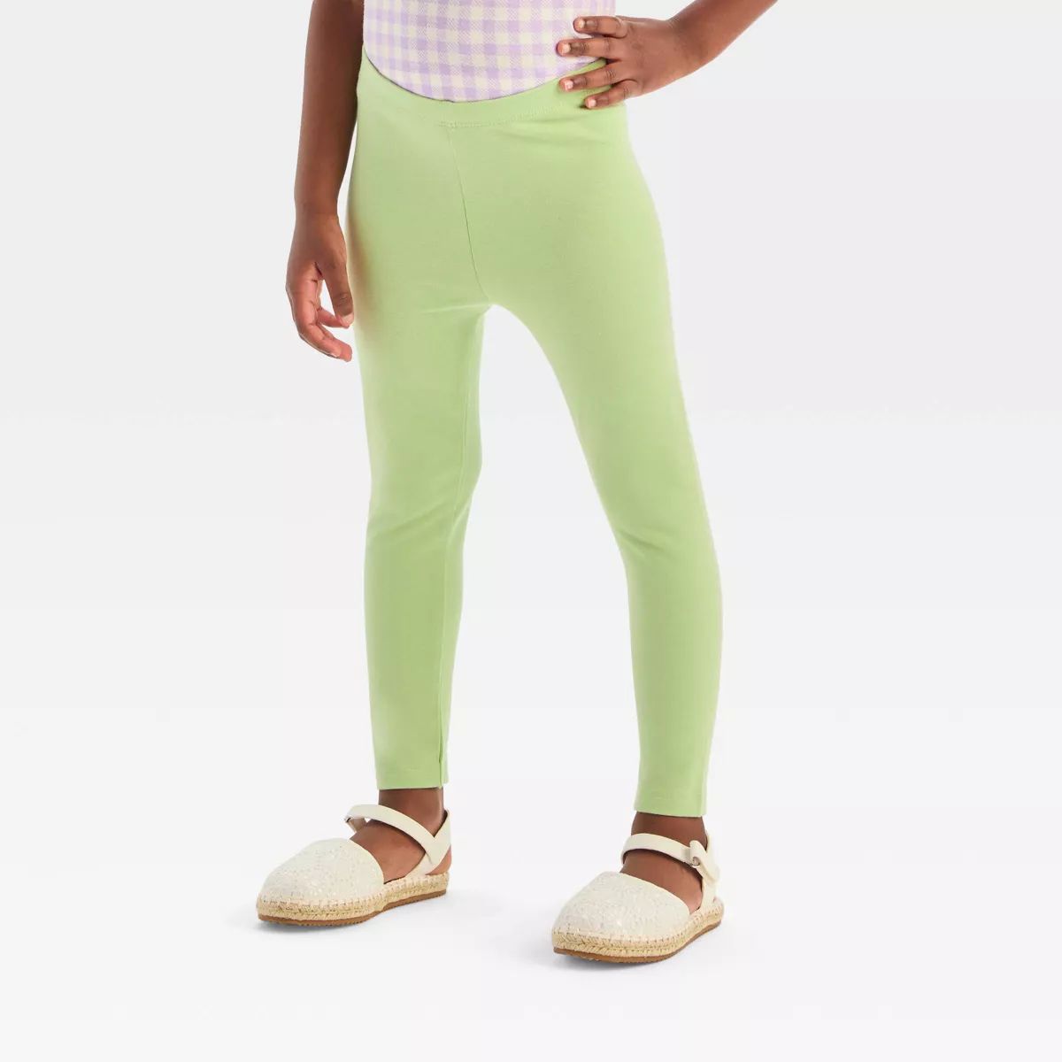 Toddler Girls' Leggings - Cat & Jack™ Green 4T | Target