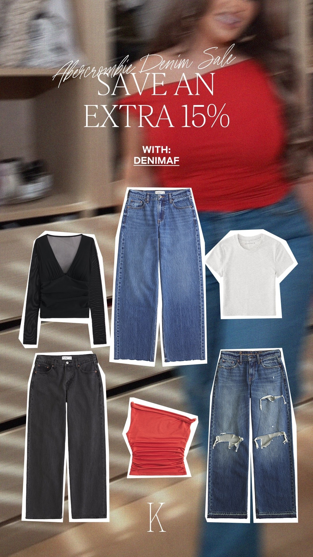 #abercrombiepartner This one's for all my denim girls! @abercrombie Promo Code: DENIMAF for 15% Off*** 1/29/2026 - 2/2/2026US/CA vitals: ***Use code DENIMAF to get an additional 15% off almost everything in stores and online at checkout from 1/29/26-2/2/26 in US/CA. Exclusions apply. See details online