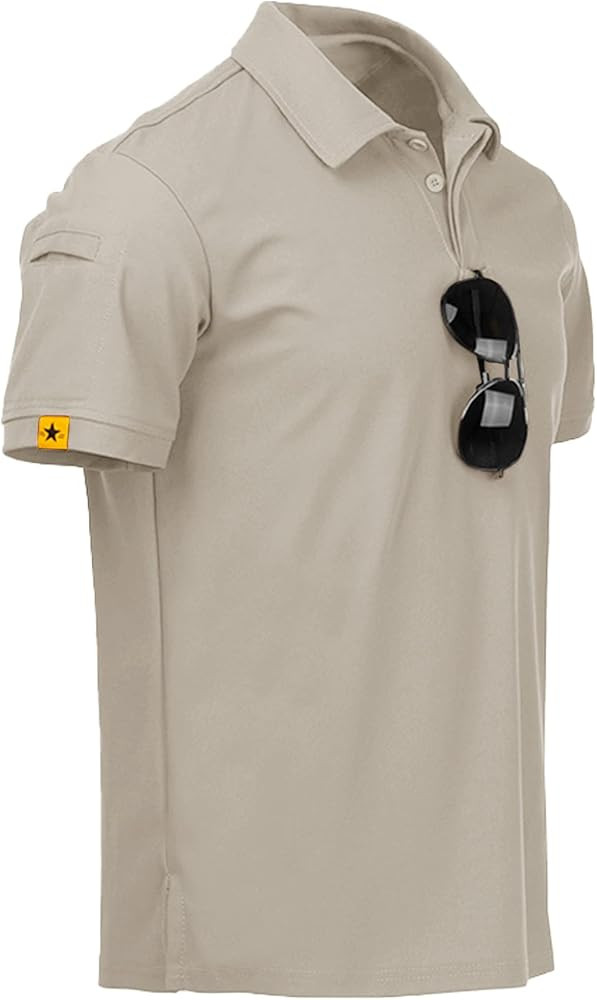 ZITY Mens Polo Shirt Short Sleeve Sports Tactical T-Shirt Athletic Golf Polos Daily Casual Stylis... | Amazon (US)