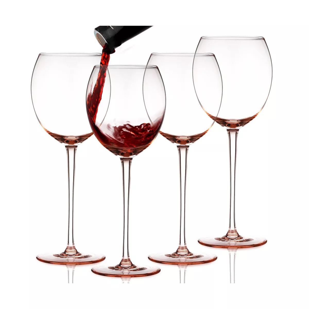 Berkware Luxurious and Elegant Sparkling Colored Wine Glass - 13.3oz | Target