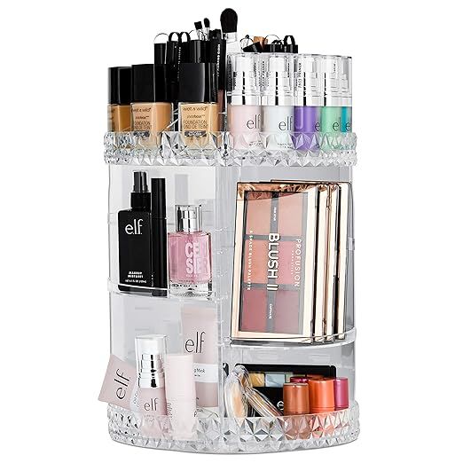 Bellapelle Six-Tier Countertop Rotating Makeup Organizer with 360-Degree Rotation Four Adjustable... | Amazon (US)