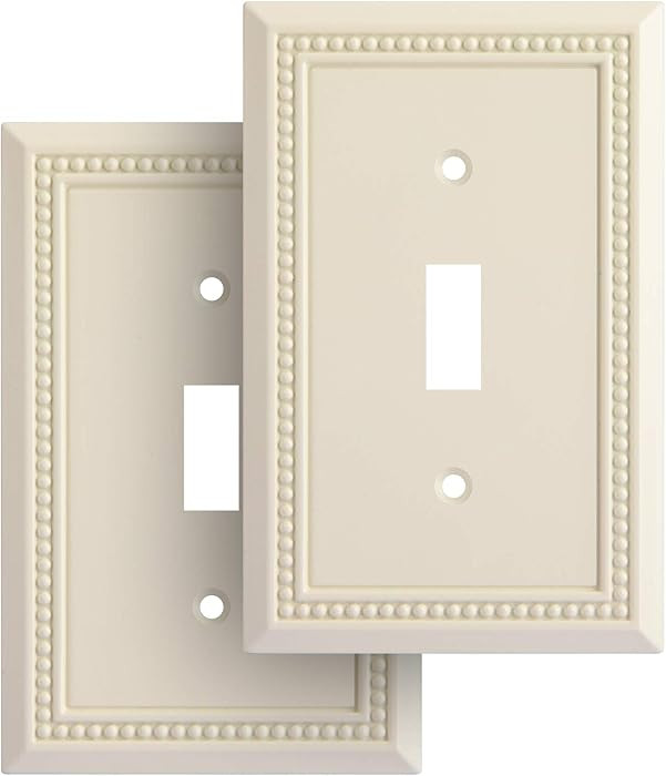 Henne Bery Sunken Pearls Heavy Duty Decorative Wall Plate Switch Plate Outlet Cover, Durable Soli... | Amazon (US)