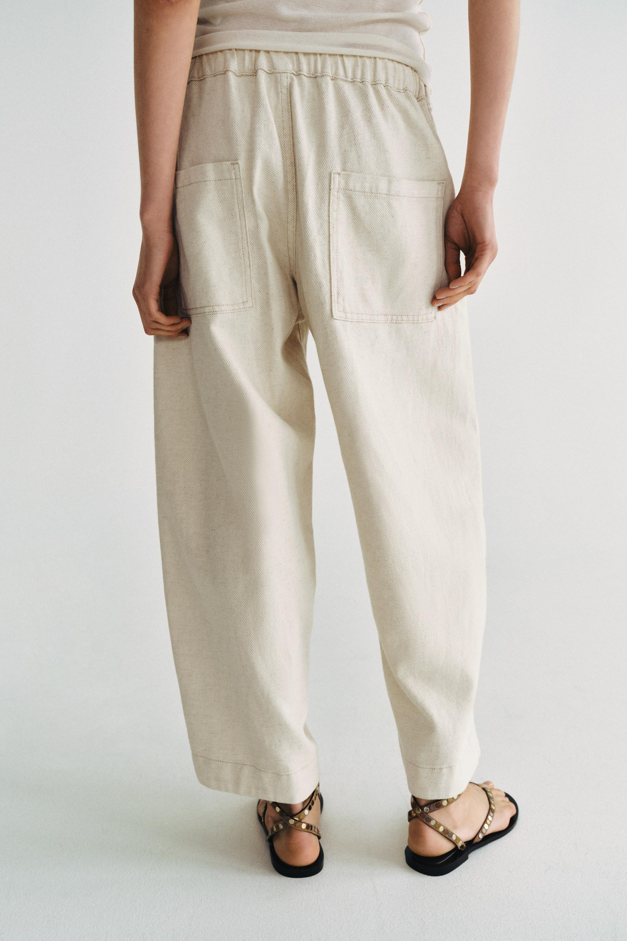 ZW COLLECTION BARREL PANTS | Zara US