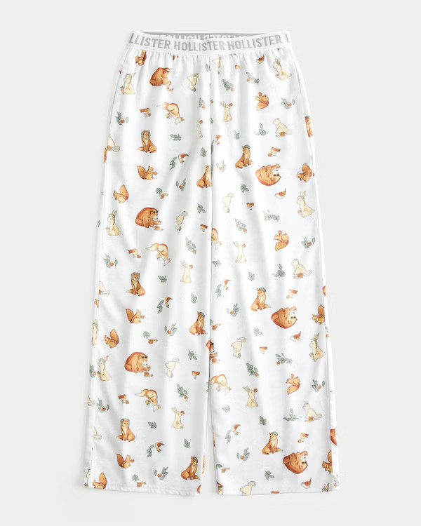 Wide-Leg 24/7 Pajama Pants | Hollister (UK)