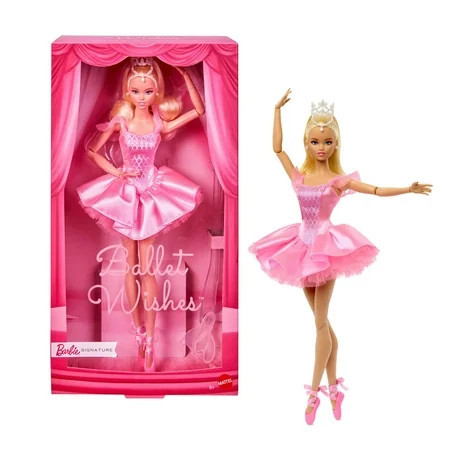 Barbie Signature Ballet Wishes Doll, Collectible Fashion Doll in Satiny, Pink Tutu | Walmart (US)