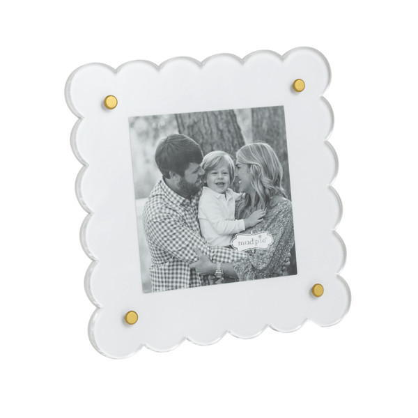 Mini White Square Frame | Mud Pie