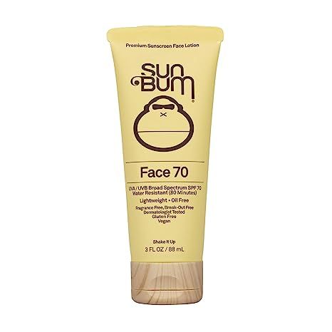 Sun Bum Original SPF 70 Sunscreen Face Lotion | Vegan and Reef Friendly (Octinoxate & Oxybenzone ... | Amazon (US)