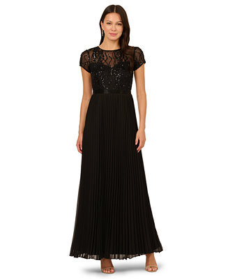 Women's Bead Pleat Long Dress | Macy's