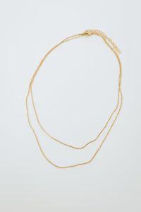 Destiny Double Layer Necklace - Gold | THELIFESTYLEDCO