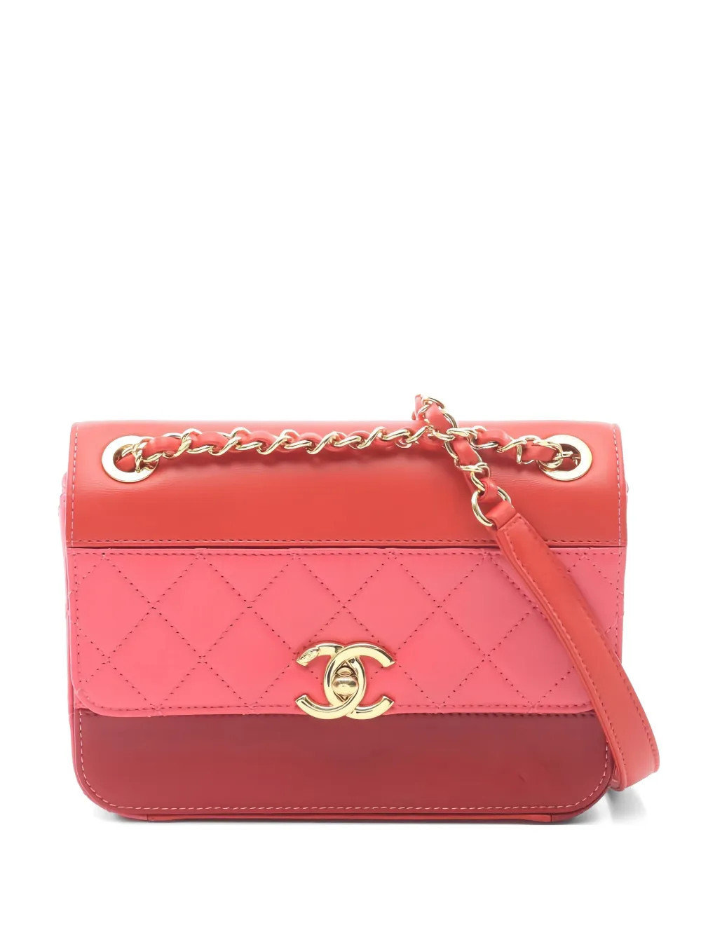 CHANEL Pre-Owned 2019 chain crossbody bag - Red | Farfetch Global
