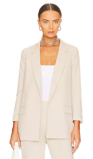 Aleida Tri Blazer in Pale Taupe | Revolve Clothing (Global)