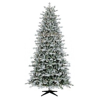 9ft Prelit Artificial Christmas Tree Full Flocked Balsam Fir Clear Lights - Wondershop™ | Target