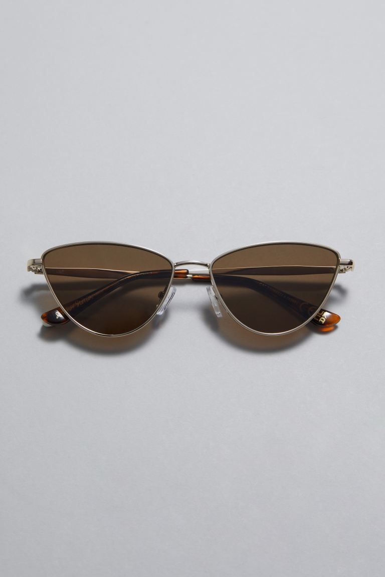 Wire-frame Cat Eye Sunglasses - Silver - Ladies | H&M GB | H&M (UK, MY, IN, SG, PH, TW, HK)