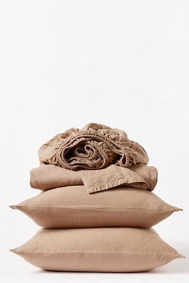 Coyuchi Organic Relaxed Linen Sheet Set | Anthropologie (US)