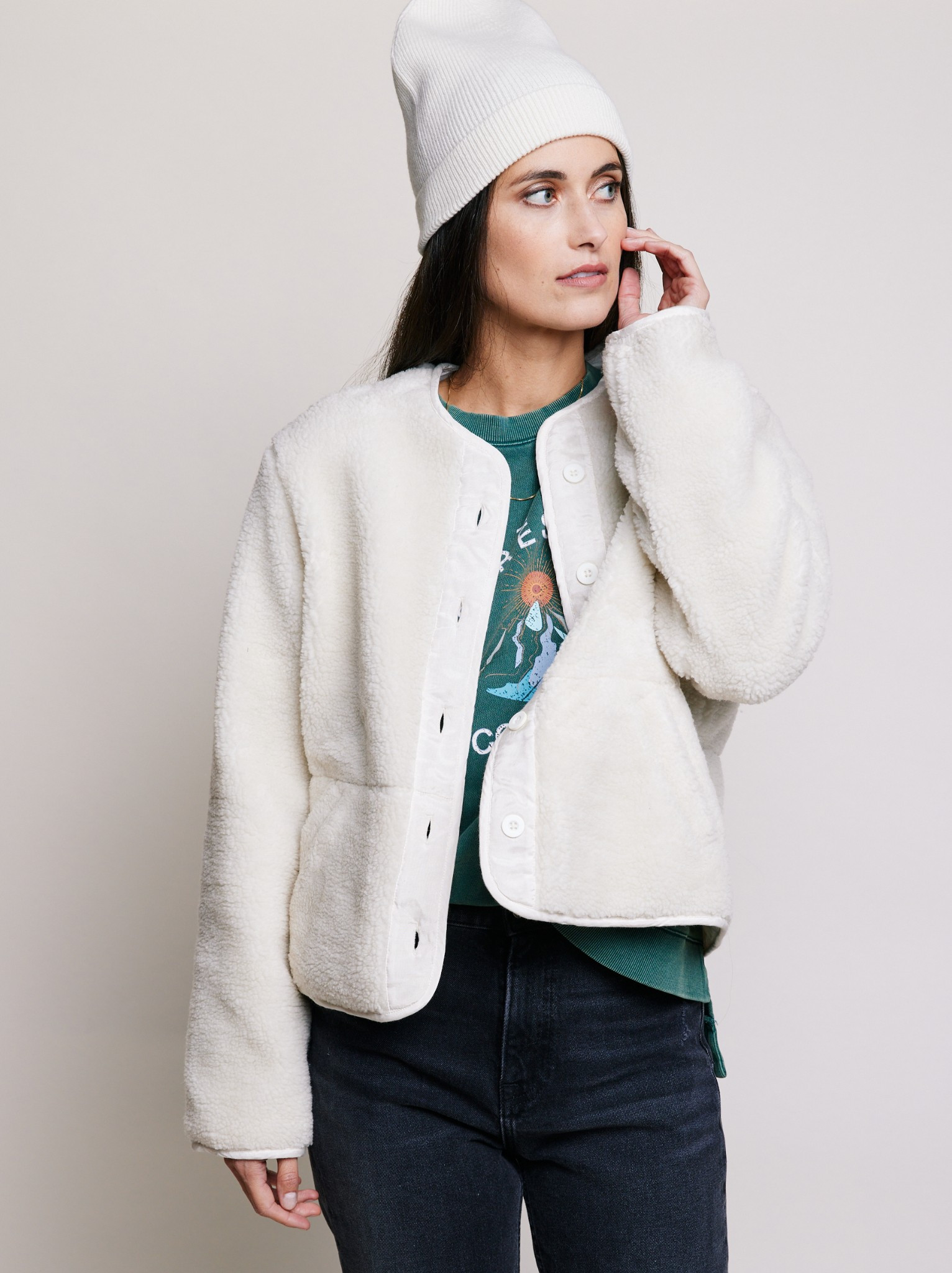 Enola Cozy Sherpa Jacket | ABLE Clothing