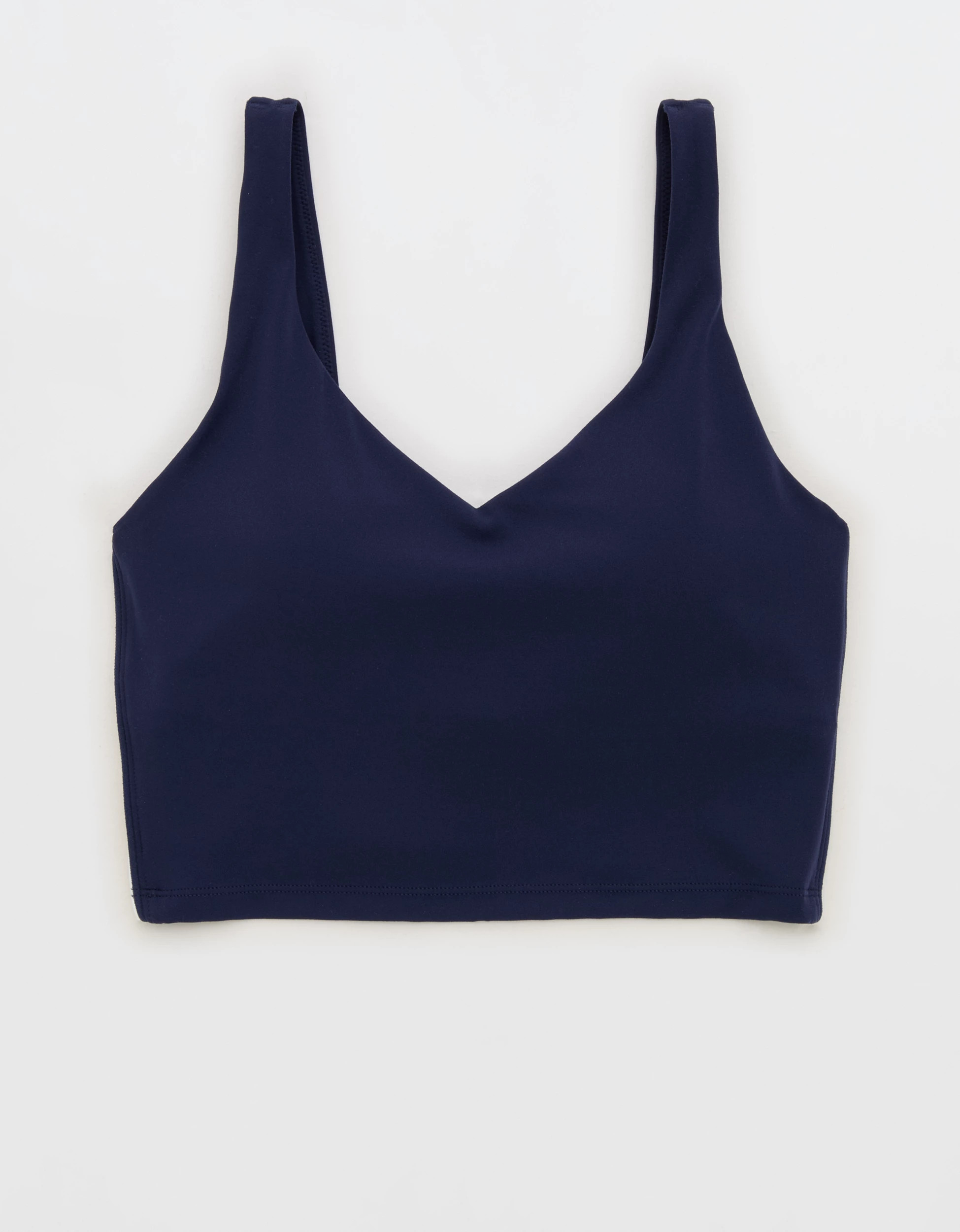 OFFLINE By Aerie Real Me Track Low Key Longline Sports Bra | American Eagle Outfitters (US & CA)