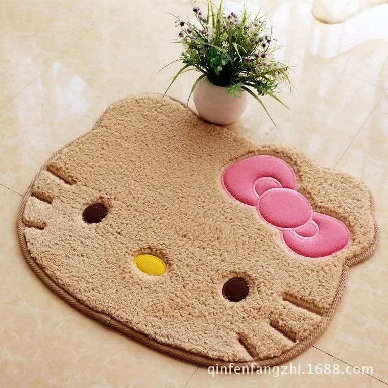 Kawaii  Hello Kitty Rug Anime Bedroom Bathromm Carpet Girls Bedroom Living Room Floor Mat Doormat... | Walmart (US)