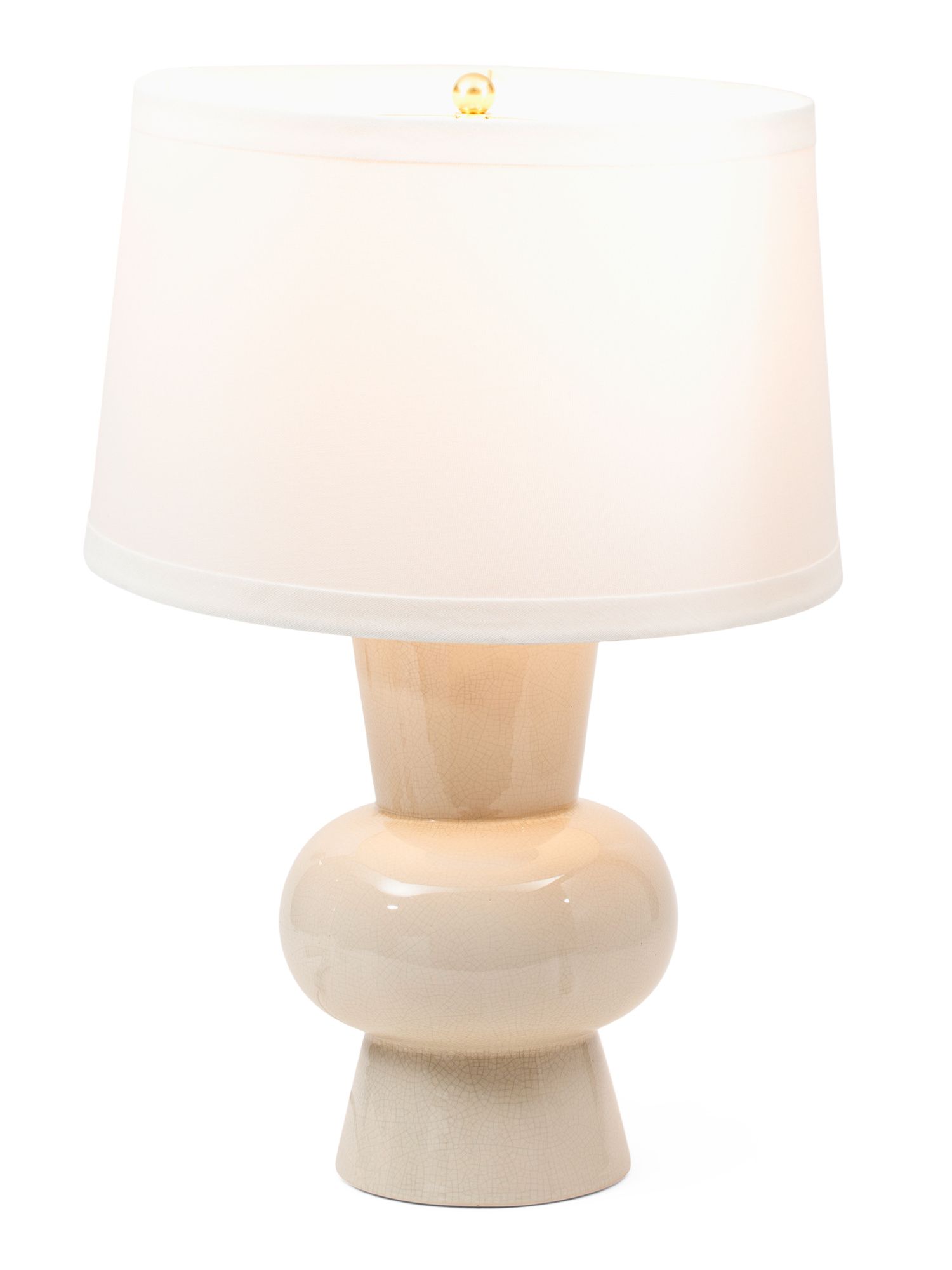 26in Crackled Ceramic Table Lamp | TJ Maxx