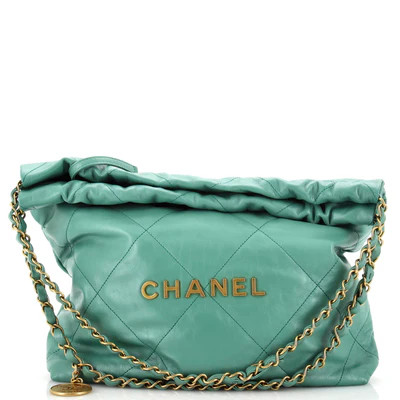 22 Chain Hobo Quilted Calfskin Small | Rebag